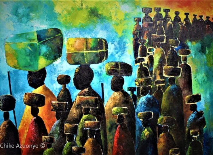 Exodus (Print) - 2018 oil on canvas (63.8Cm x 85cm)