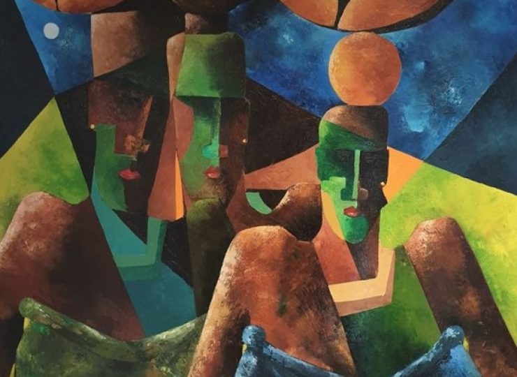 Rites of passage - 2014 Oil on canvas (100cm x 100cm)